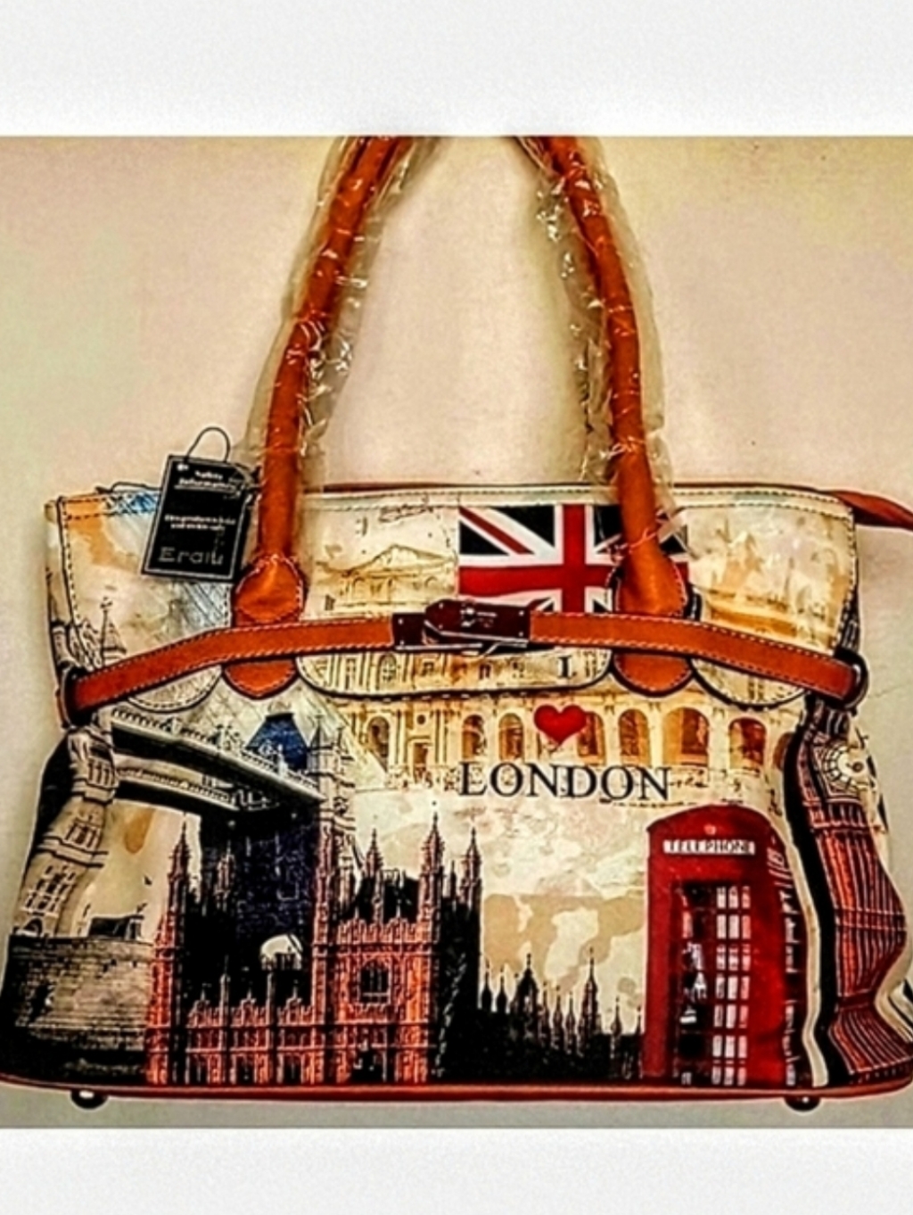 Nwt "Eralu" Vintage "London" Tote